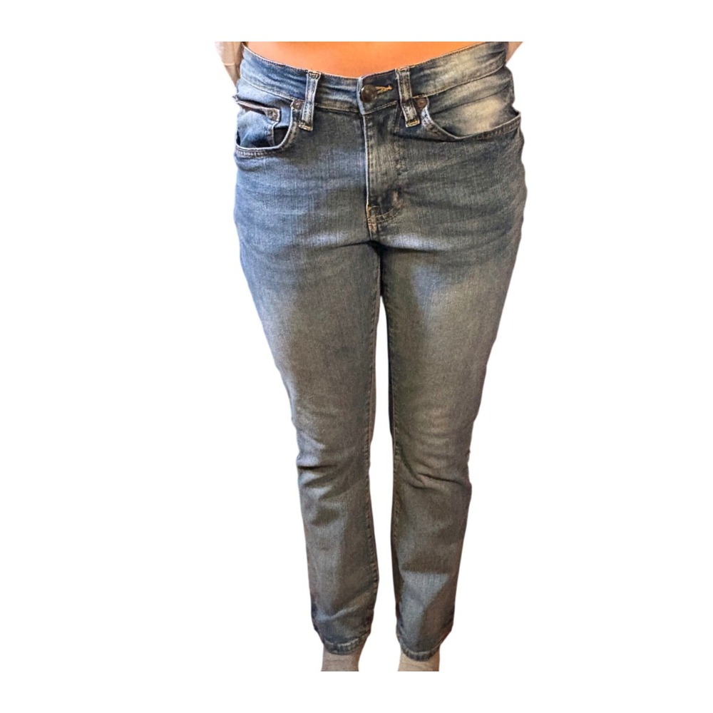 rue21 Straight Leg Jeans Women 30 Medium Wash Good Supreme Flex Stretch Denim